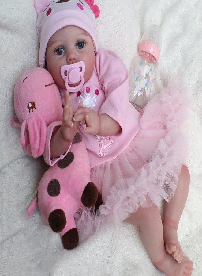 CHAREX Lifelike Reborn Baby Dolls - 20 Inch Realistic Newborn Baby Doll Soft Body Real Life Baby Dolls Girl with Accessories Gifts Toy for Kids Age 3 + & Collection - Image 1
